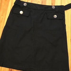 Elevenses Black Knee Length Skirt